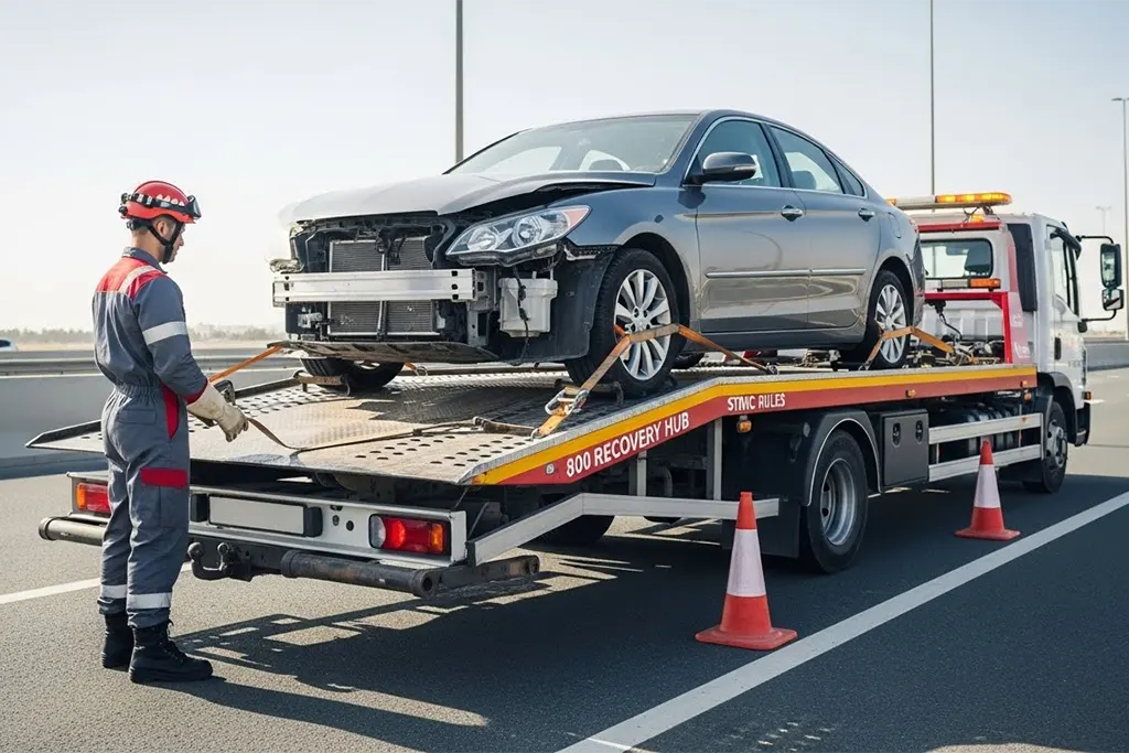 Major collision recovery service offering professional towing and emergency assistance after a severe accident